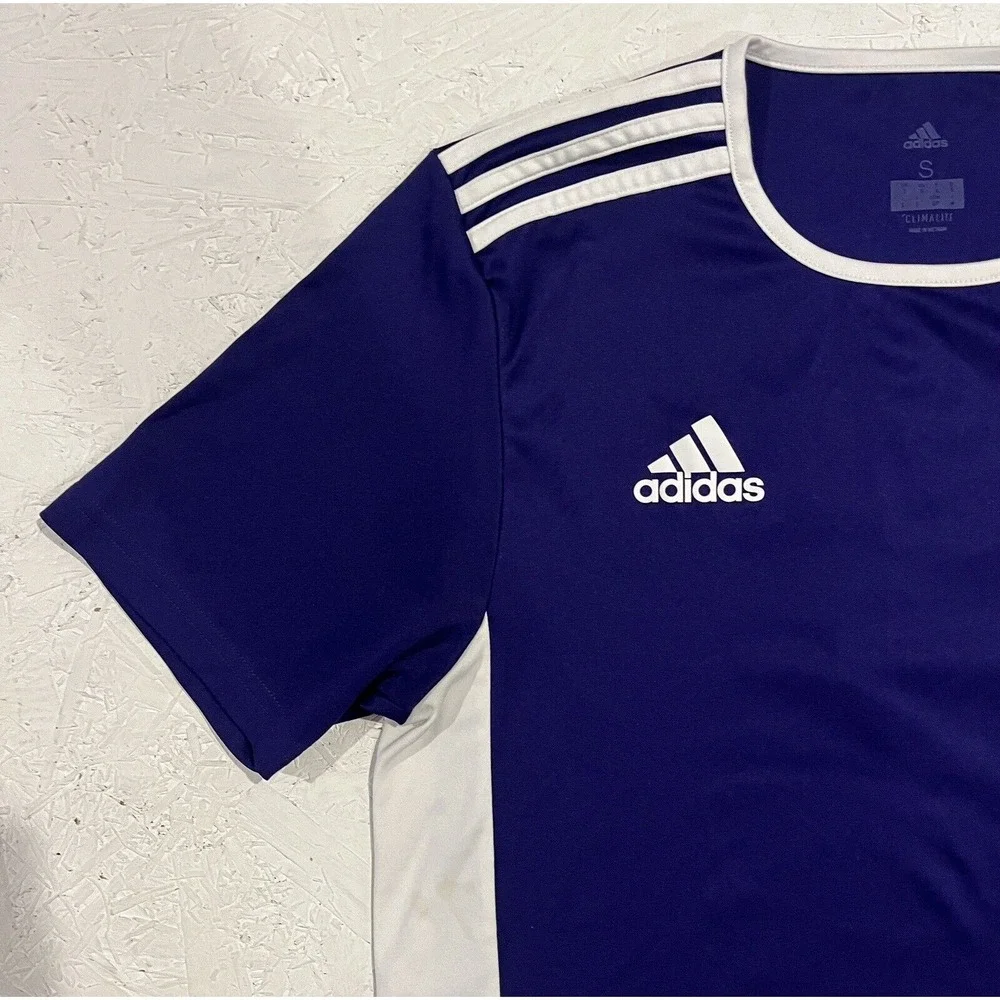 Adidas ClimaLite Soccer Jersey Bethalto FC Purple White Mens Small Athletic‎